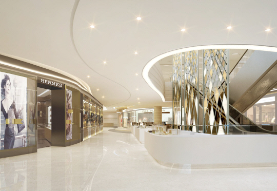 고급 호텔 내부 석재 인테리어 2