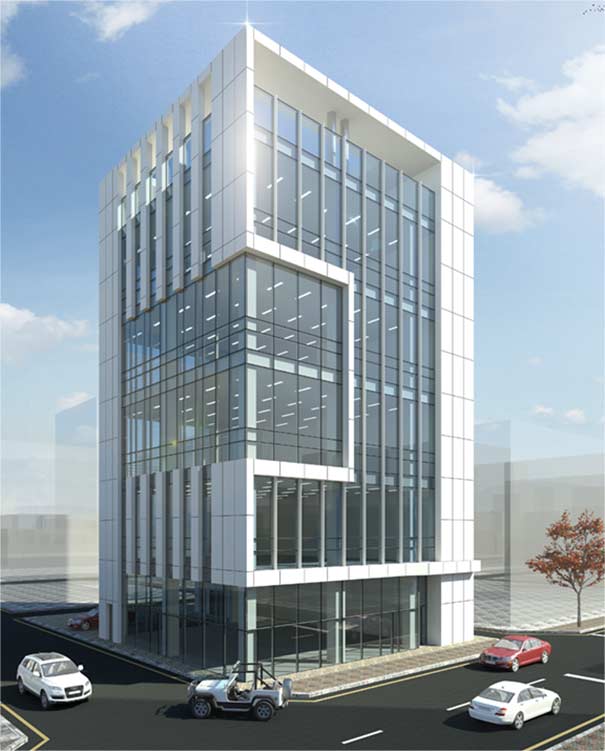 유리 커튼월 빌딩 2